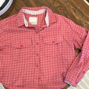 American eagle M pink plaid